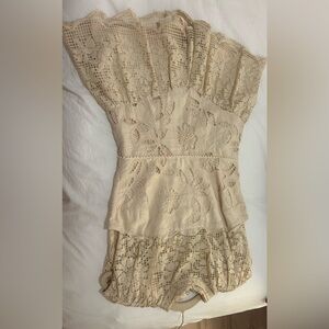 SAYLOR Cream Lace Gabbi Dress